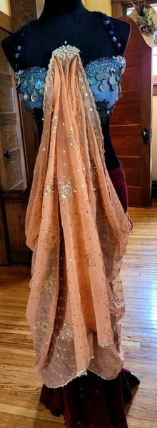 Apricot Gossamer Gown by Bold Oracle Studios