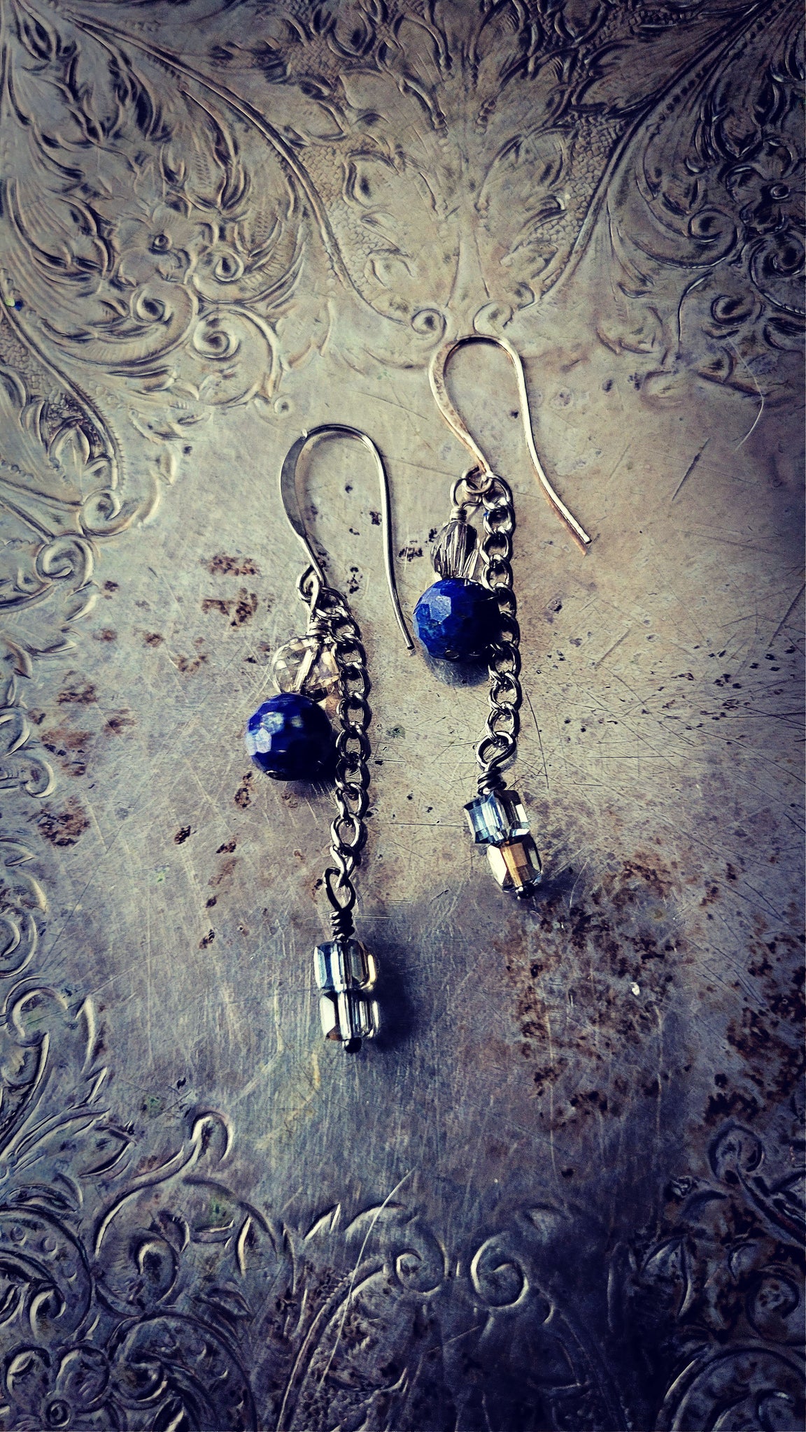 Lapis Lazuli Swing Earrings
